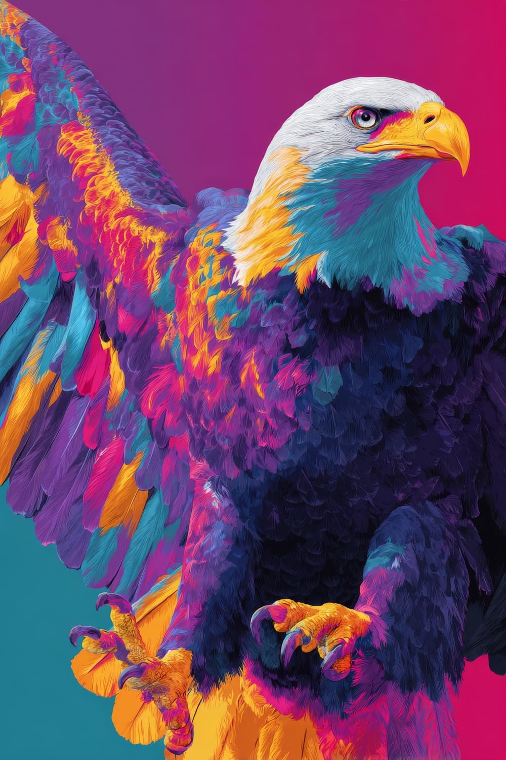 Tableau Aigle Pop Art – Image 2