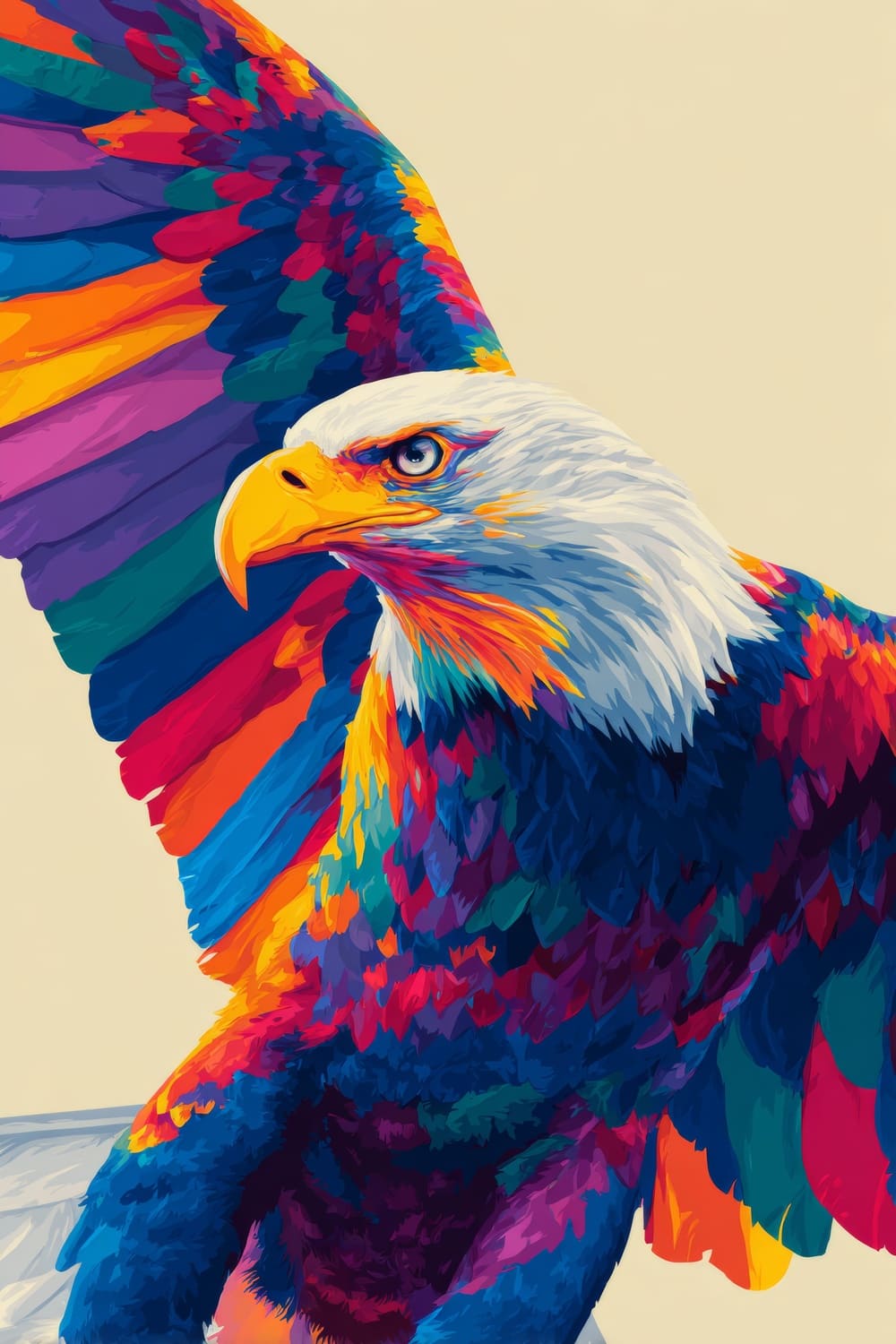 Tableau Aigle Pop Art – Image 3