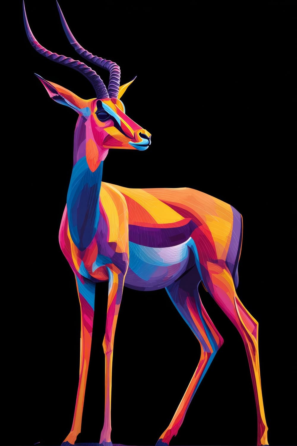 Tableau Antilope Pop Art – Image 2