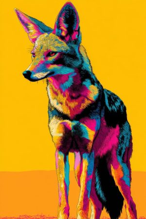 Tableau Chacal Pop Art