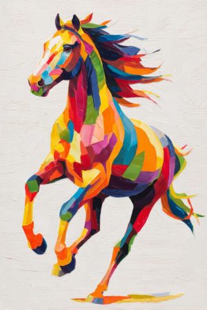 Tableau Cheval Pop Art