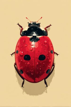 Tableau Coccinelle Pop Art