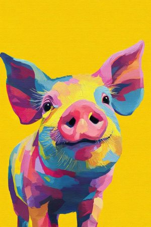 Tableau Cochon Pop Art