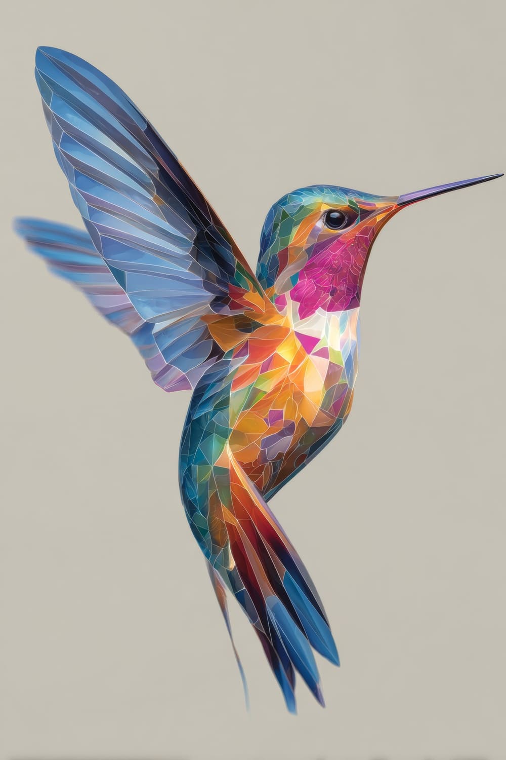 Tableau Colibri Pop Art
