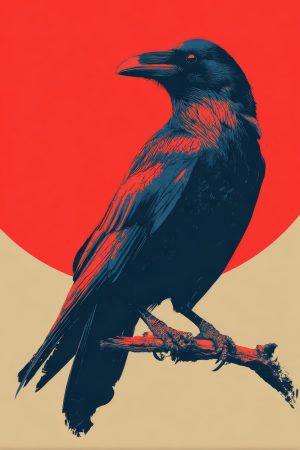 Tableau Corbeau Pop Art