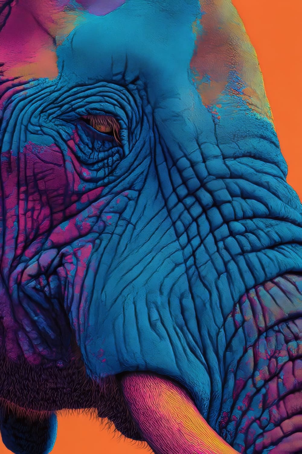 Tableau Éléphant Pop Art