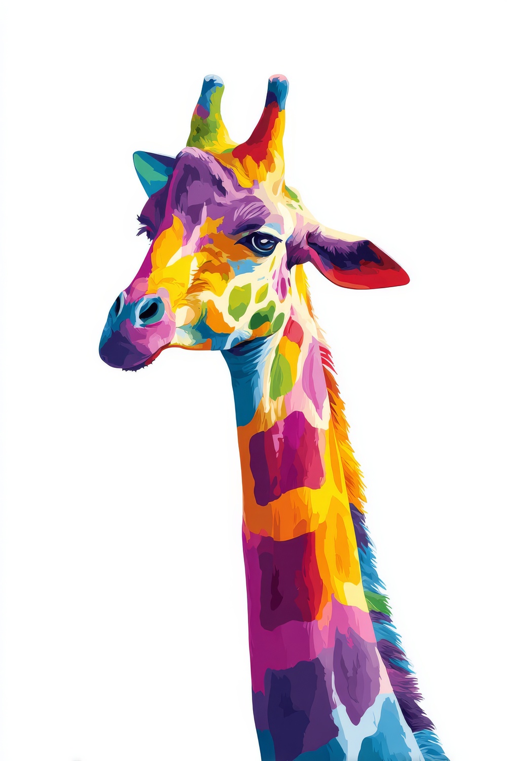 Tableau Girafe Pop Art – Image 2
