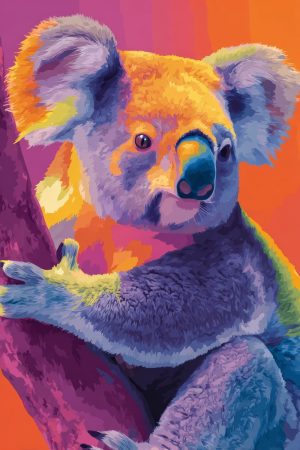 Tableau Koala Pop Art