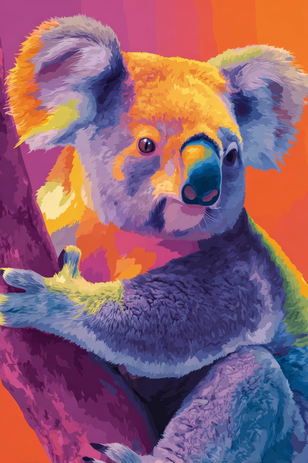 Tableau Koala Pop Art