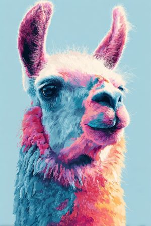 Tableau Lama Pop Art