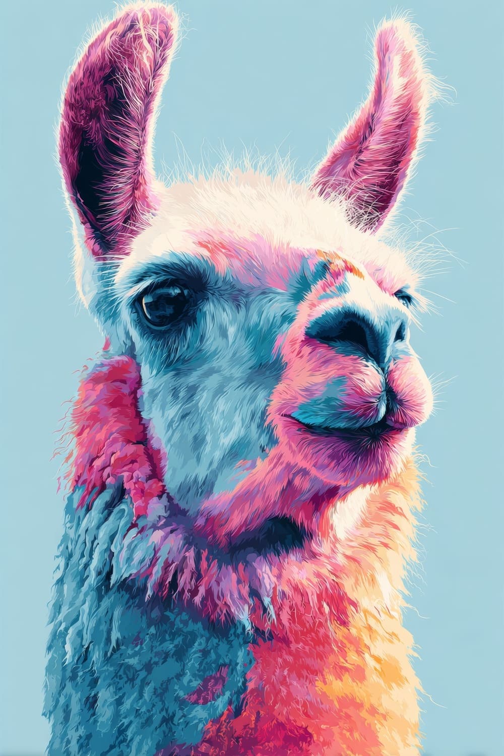 Tableau Lama Pop Art