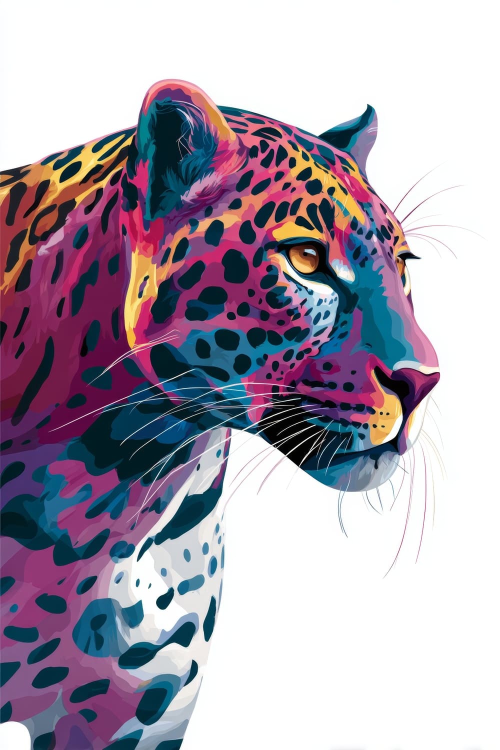 Tableau Léopard Pop Art – Image 3