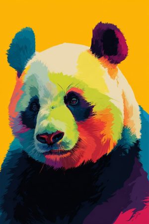 Tableau Panda Pop Art