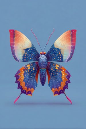 Tableau Papillon Pop Art