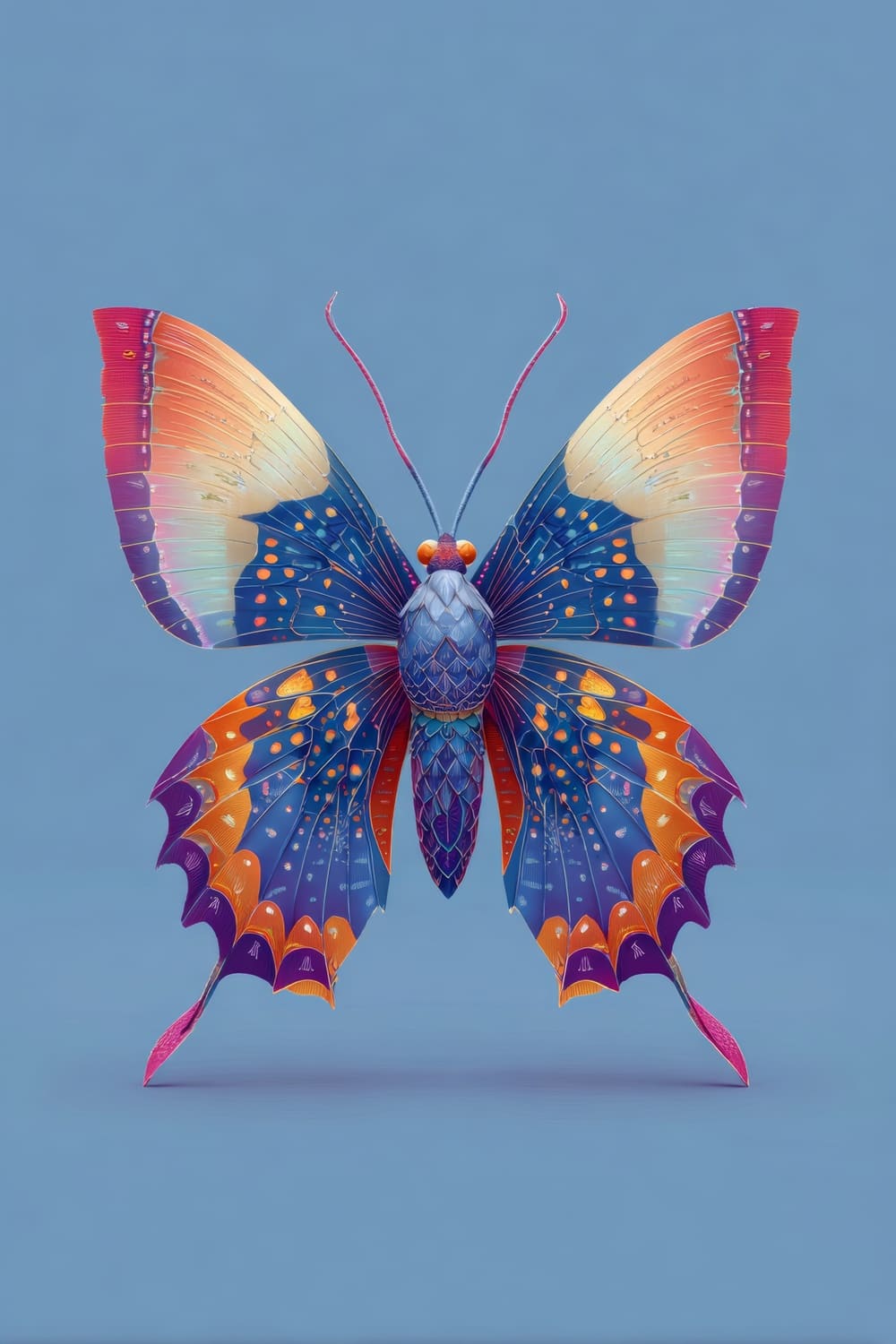 Tableau Papillon Pop Art