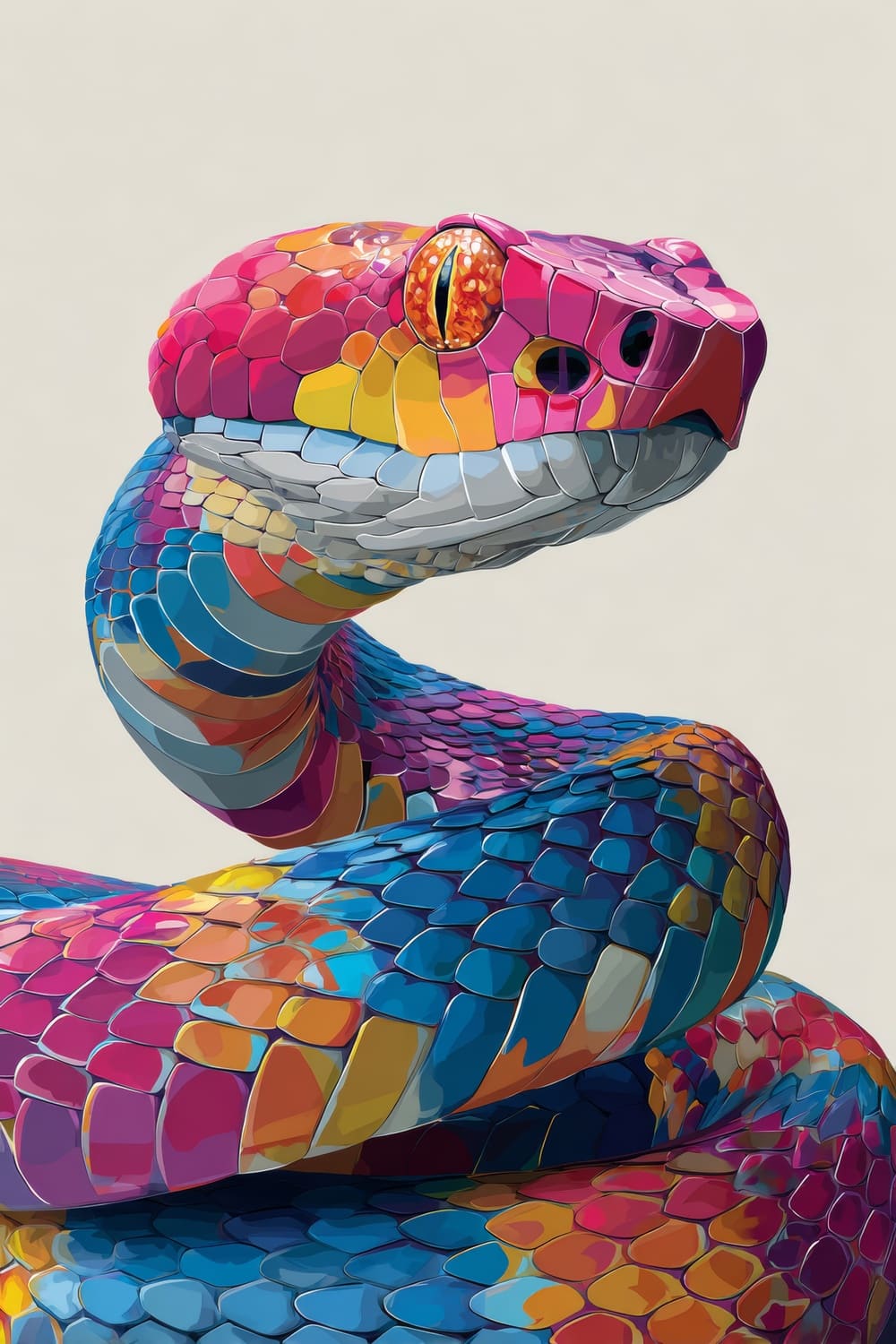 Tableau Serpent Pop Art – Image 2