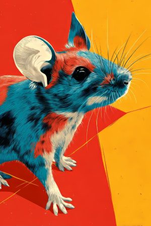 Tableau Souris Pop Art