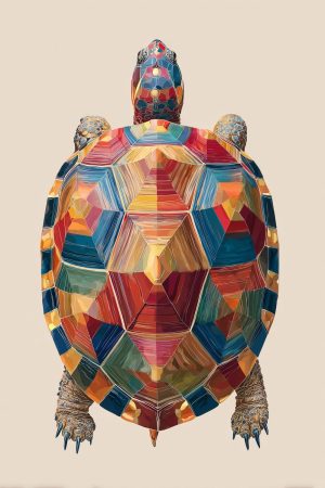 Tableau Tortue Pop Art