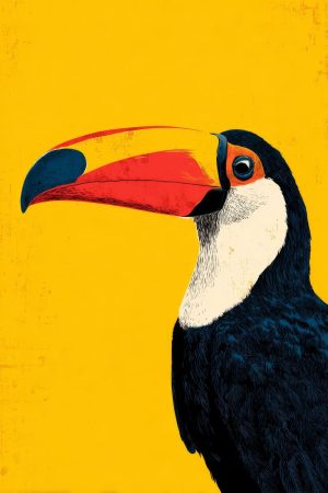 Tableau Toucan Pop Art