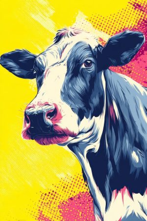 Tableau Vache Pop Art