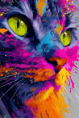Tableau Chat Pop Art