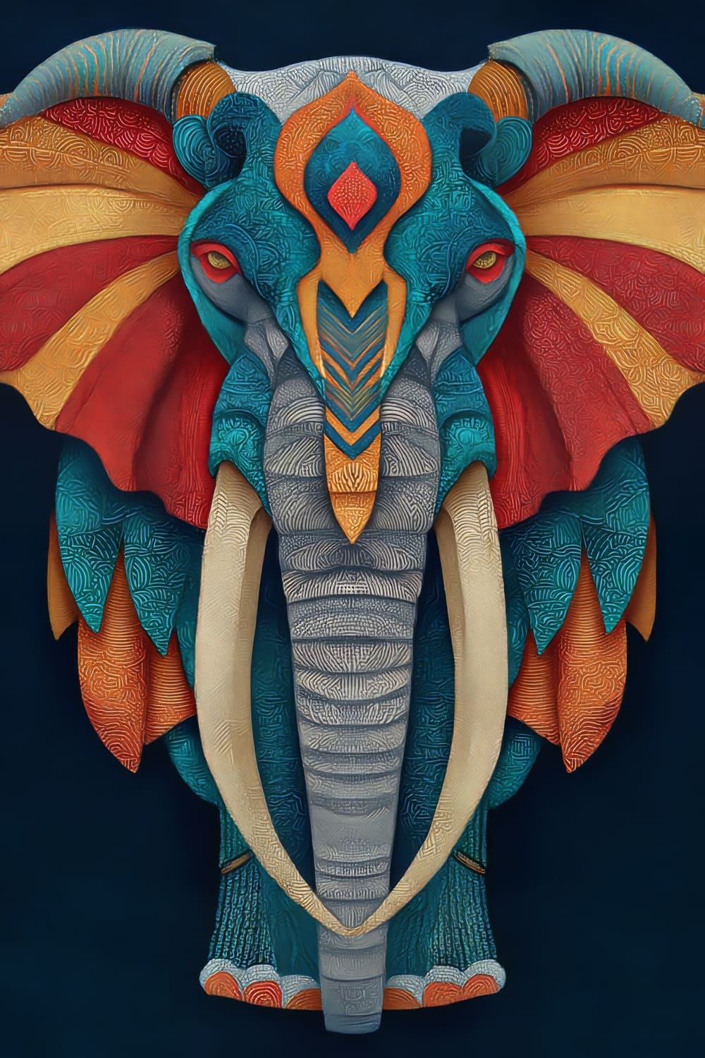 Tableau Éléphant Pop Art – Image 3