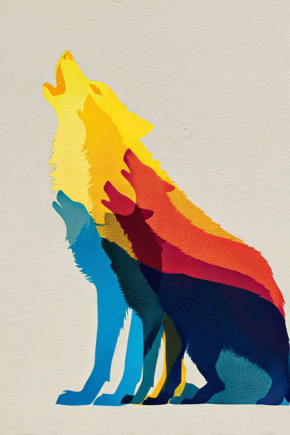 Tableau Loup Pop Art – Image 3