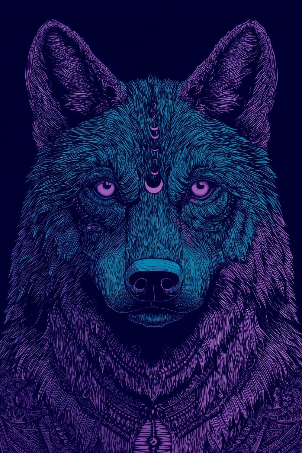 Tableau Loup Pop Art – Image 4