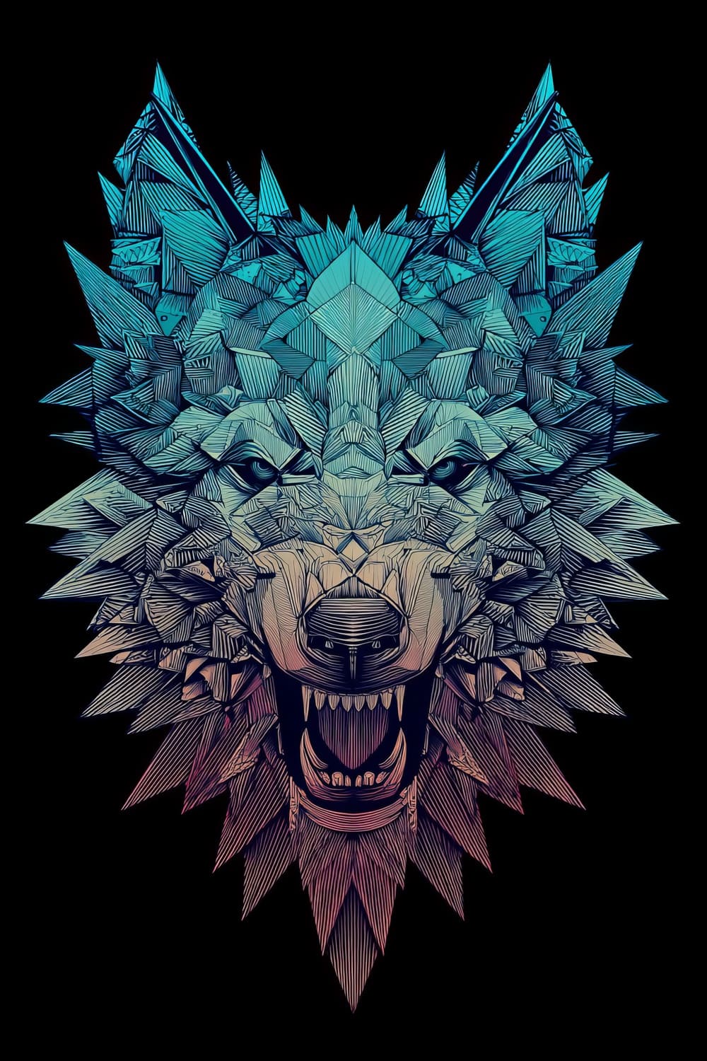 Tableau Loup Pop Art – Image 5