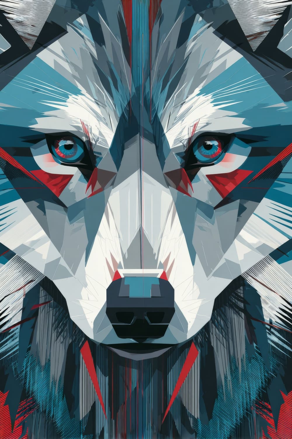 Tableau Loup Pop Art – Image 6